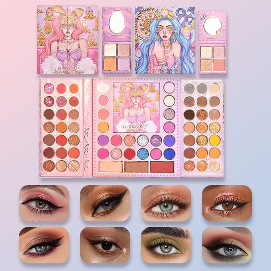 KEVIN & COCO pair of origami book eyeshadow disc kevin & coco matte pearl makeup earth color makeup