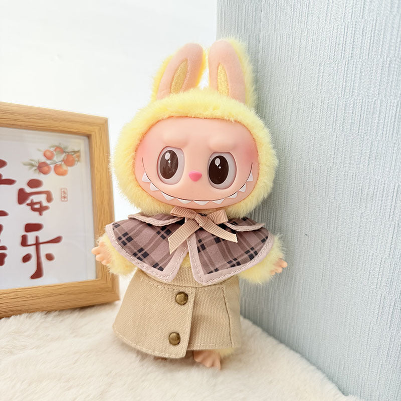 Clothes only] blind box Labubu clothes pendant Labubu baby clothes chess adventure queen baby clothes skirt cute