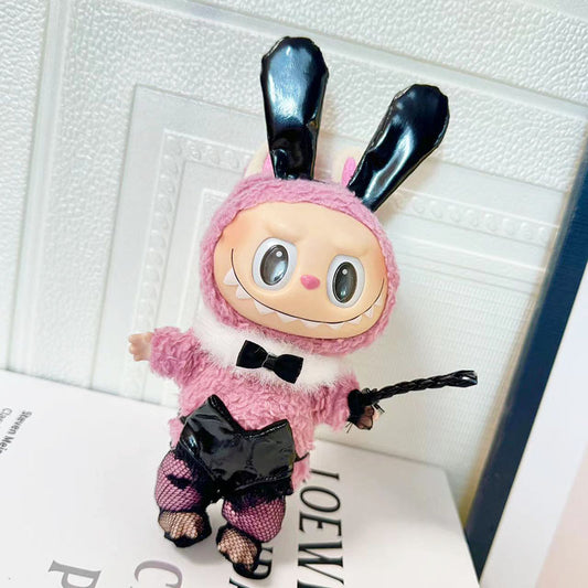 Clothes only] Baby clothes 17cm pendant blind box Labubu clothes Labubu doll for sexy five-piece cute set