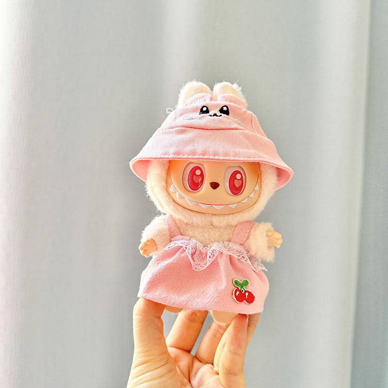 [Clothes only] First and second generation keychain Labubu clothes pendant Labubu cloth for small animal hat set cute