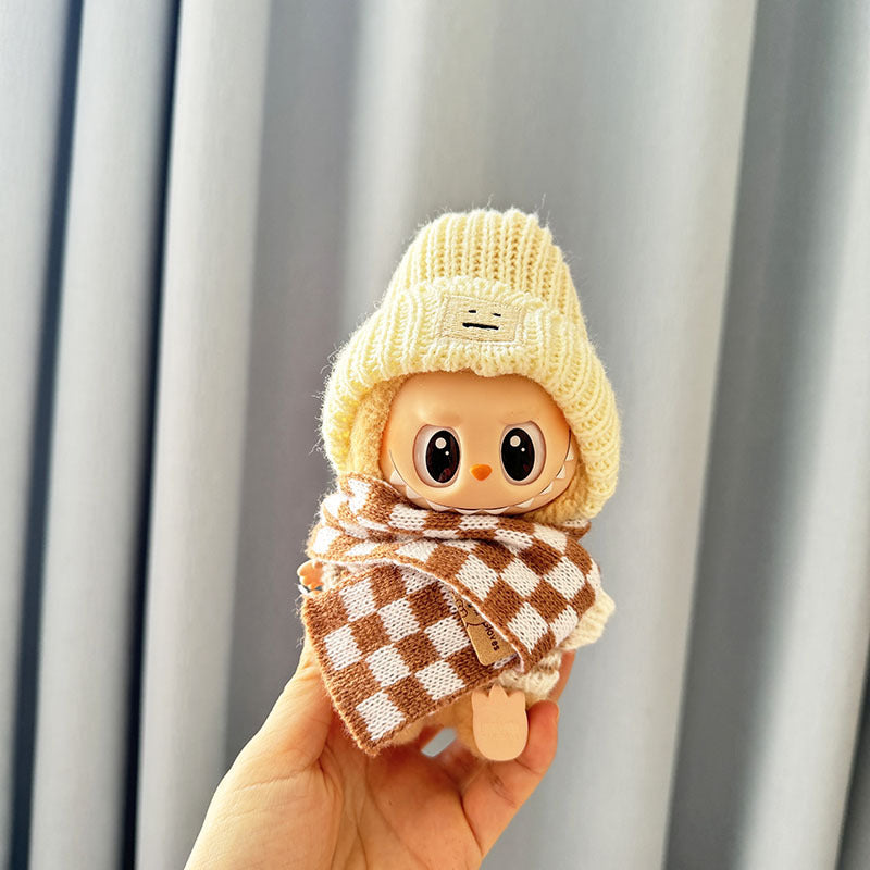 [Clothes only] First and second generation Labubu clothes pendant Labubu sitting party baby clothes knitted sweater hat clothes