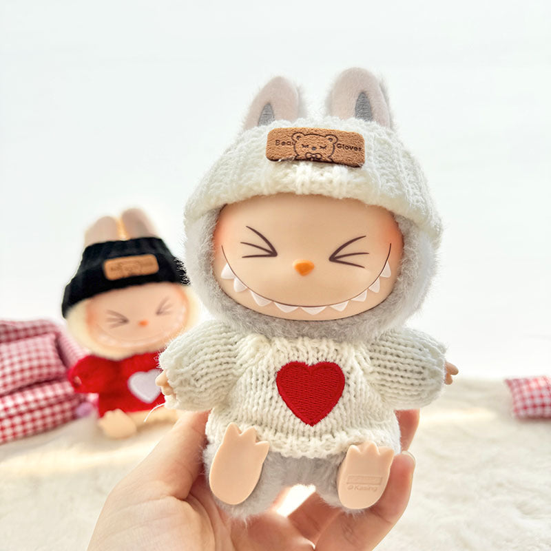 [Clothes only] First and second generation Labubu clothes pendant Labubu sitting party baby clothes love sweater hat cute