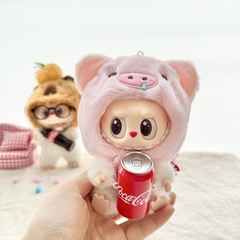 [Clothes only] First and second generation keychain Labubu clothes pendant Labubu Coke Happy Factor New Year set