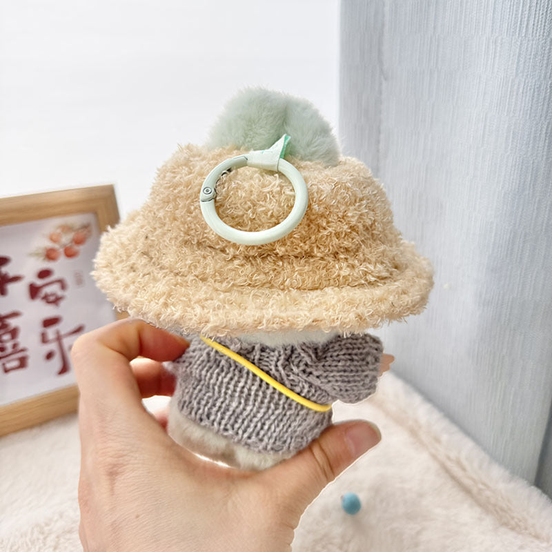 [Clothes only] First and second generation Labubu clothes pendant Labubu sitting baby clothes wooden buckle sweater luck hat set