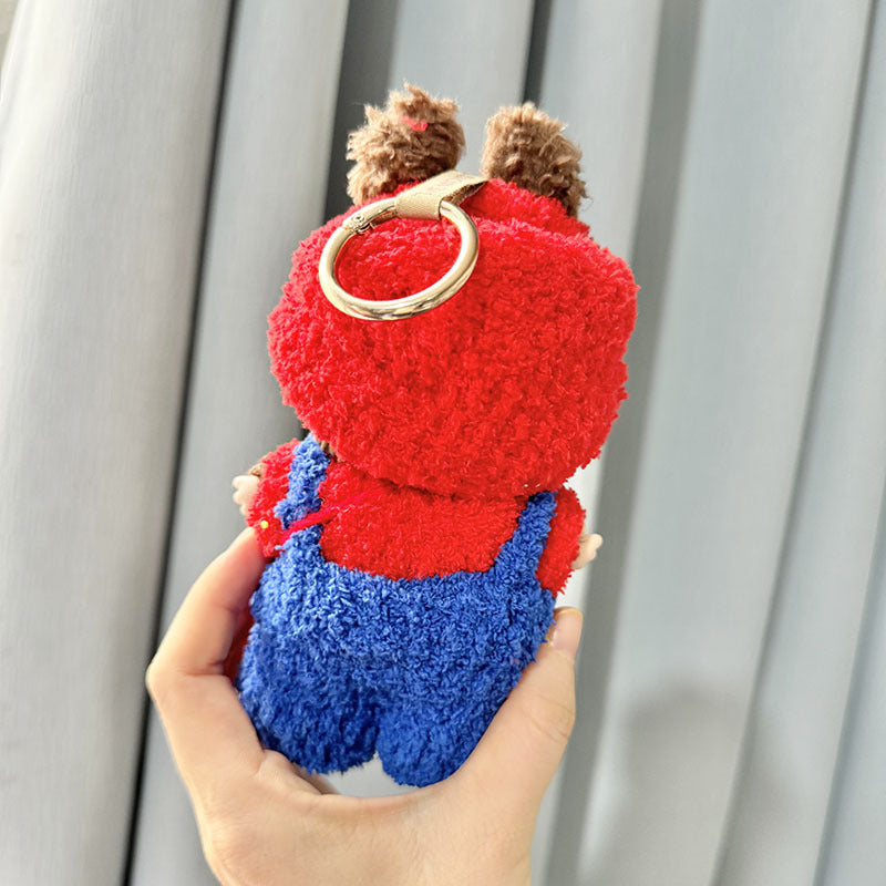 [Clothes only] First and second-generation Labubu clothes pendant Labubu cloth for pure handmade mushroom satchel set cute