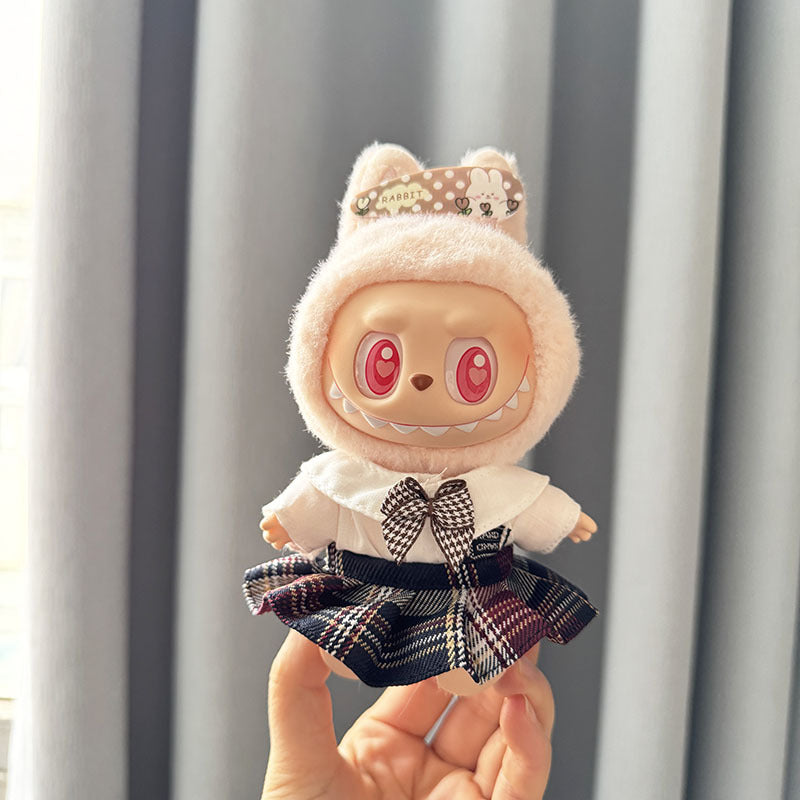 [Clothes only] One, two and three generations of keychains Labubu clothes pendant Labubu sitting party innocent couple suit