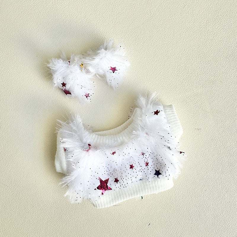 [Clothes only] First and second generation Labubu clothes pendant Labubu sitting party baby clothes Gypsy shirt hairpin