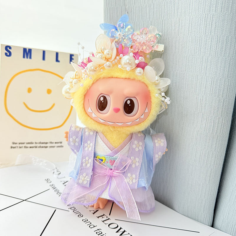 [Clothes only] The first, second and third generations of keychains, Labubu clothes pendant, Labubu baby clothes, antique Hanfu set, ancient clothing.