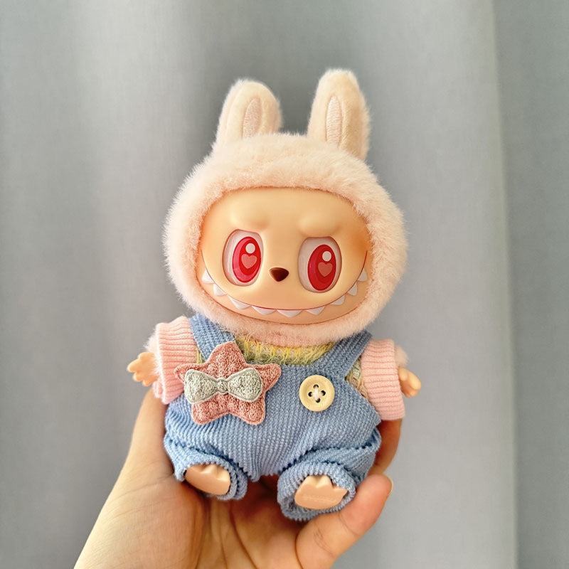 [Clothes only] 1st/2nd and 3rd generation Labubu clothes pendant Labubu sitting party baby clothes bear overalls cute