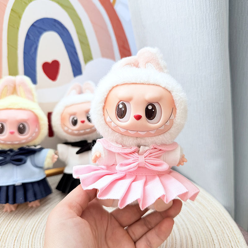 [Clothes only] First and second generation keychain Labubu clothes pendant Labubu baby clothes Frost Star skirt set