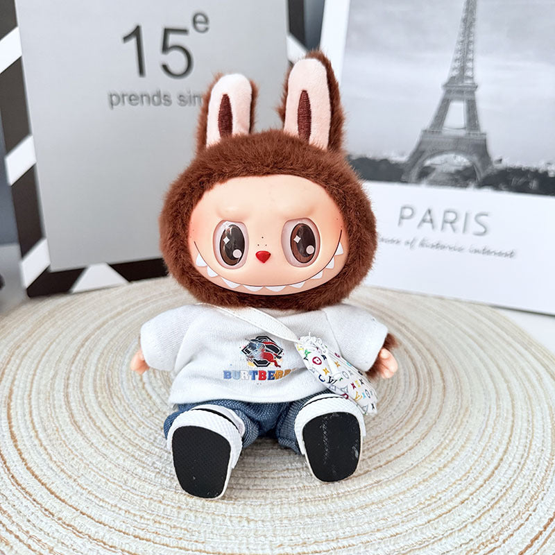[Clothes only] First and second generation Labubu clothes pendant Labubu sitting party baby clothes trendy modern casual wear