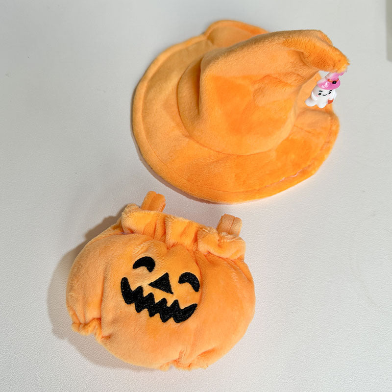 [Clothes only] First and second generation keychain Labubu clothes pendant Labubu Halloween baby clothes pumpkin set cute