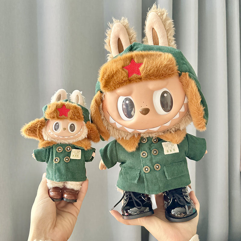 [Clothes only] First and second generation Labubu clothes pendant Labubu sitting party baby clothes Lei Feng coat set cute