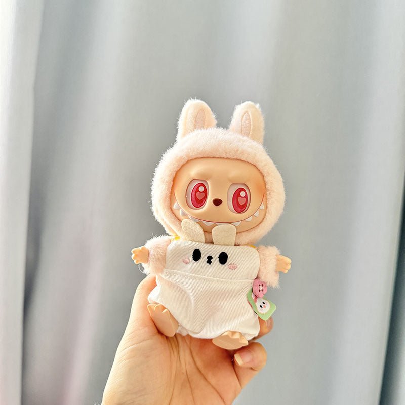 [Clothes only] First and second generation Labubu clothes pendant Labubu sitting party baby clothes pet overalls set
