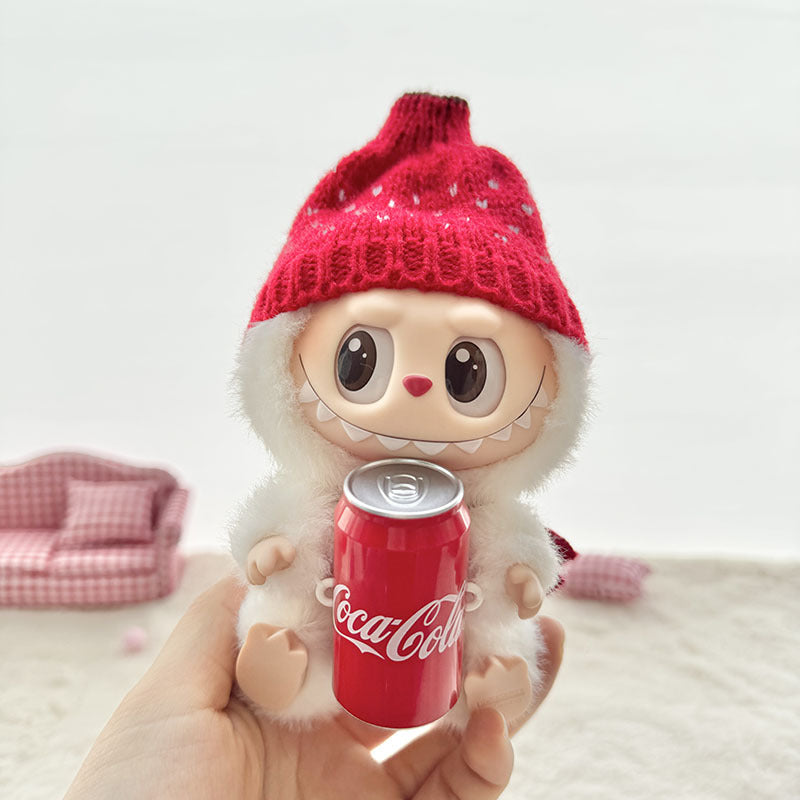 [Clothes only] First and second generation keychain Labubu clothes pendant Labubu Coke Happy Factor New Year set