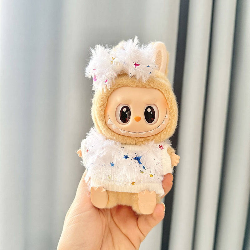 [Clothes only] First and second generation Labubu clothes pendant Labubu sitting party baby clothes Gypsy shirt hairpin