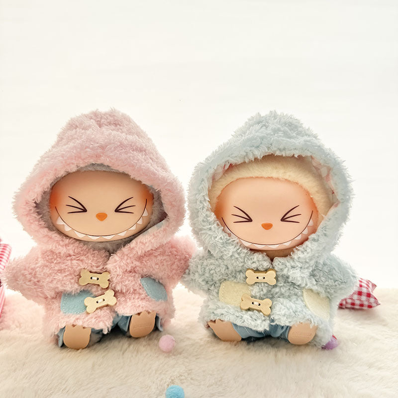 [Clothes only] First and second generation Labubu clothes pendant Labubu sitting party baby clothes bone plush coat cute