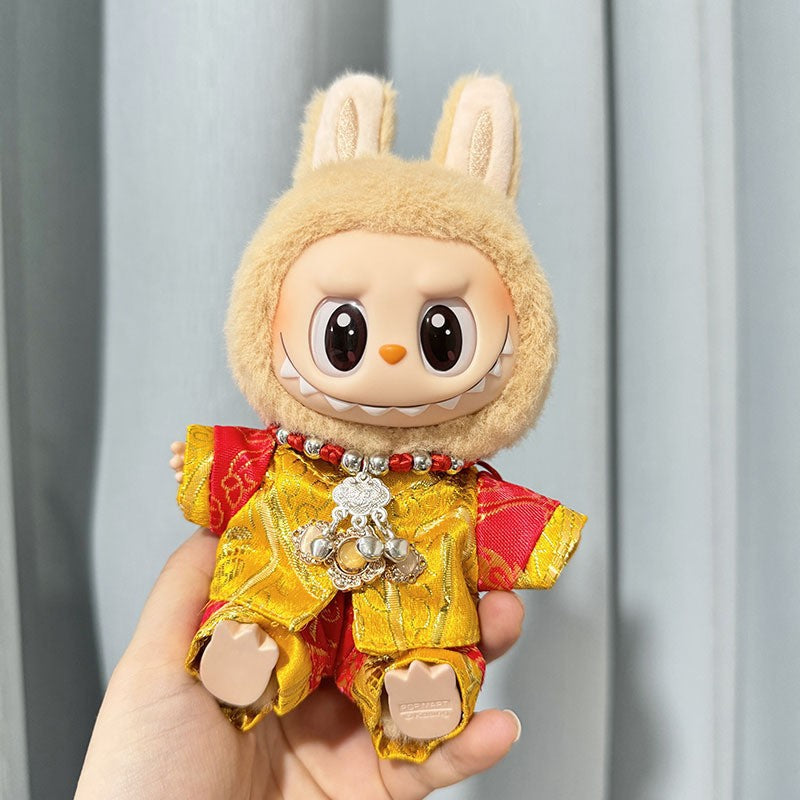 [Clothes only] First and second generation keychain Labubu clothes pendant Labubu cloth for the New Year Christmas set collection