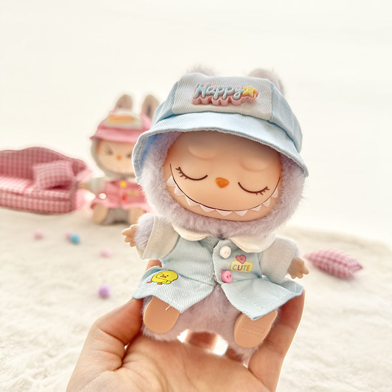 [Clothes only] First and second generation Labubu clothes pendant Labubu sitting party baby clothes cute kindergarten suit