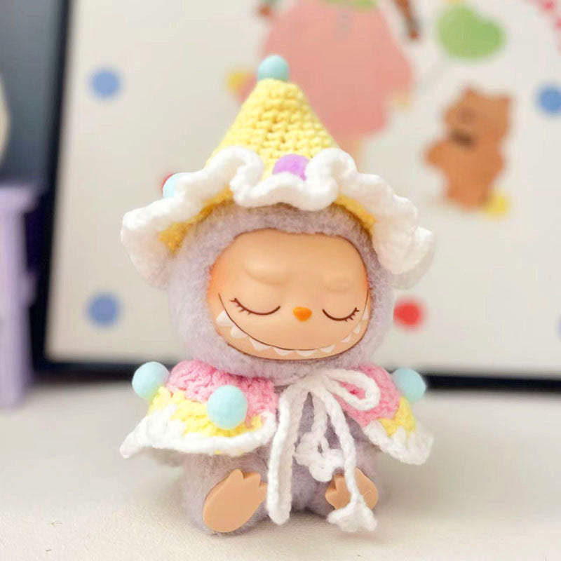 First and second generation Labubu clothes pendant Labubu sitting baby clothes summer skirt jumpsuit cute and cute