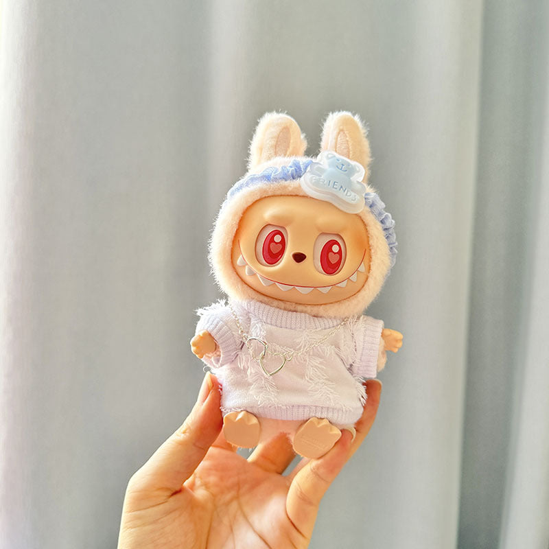 [Clothes only] First and second generation keychain Labubu clothes pendant Labubu cloth for small animal hat set cute