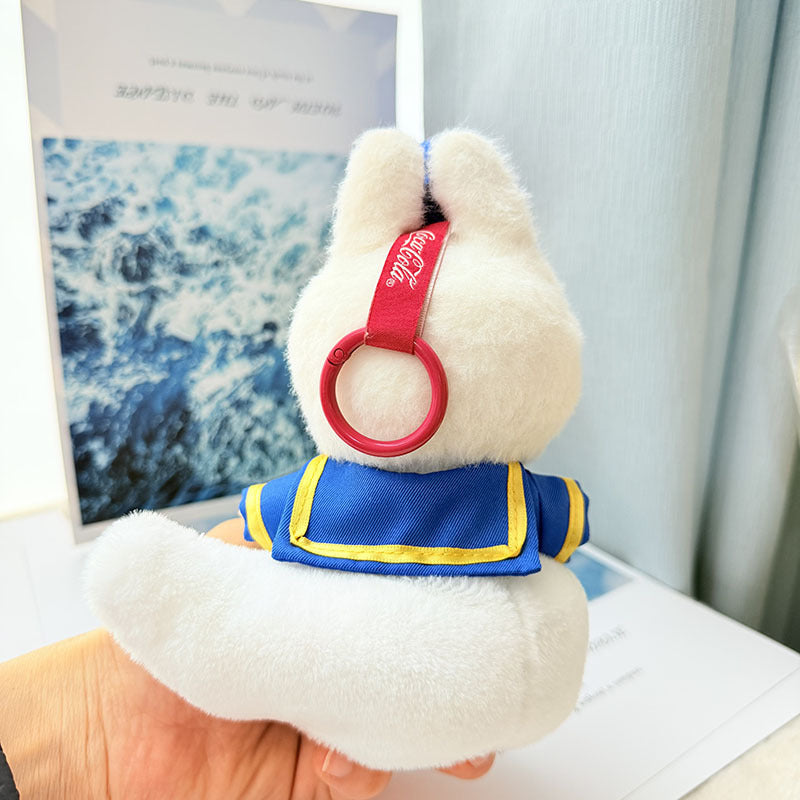 [Clothes only] 17cm Labubuva clothes LABUBU blind box sitting party one two three generation navy duck suit