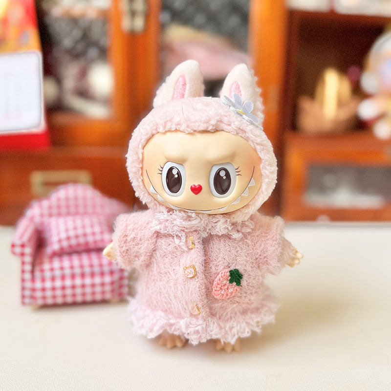 [Clothes only] First and second generation Labubu clothes pendant Labubu baby clothes rainbow girl casual suit overalls