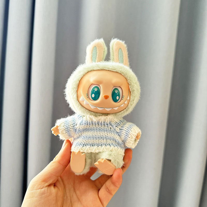 [Clothes only] First and second generation Labubu clothes pendant Labubu sitting party baby clothes knitted sweater hat clothes