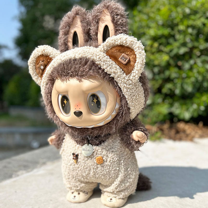 [Clothes only] 58cm rabub clothes ZIMOMO baby clothes vinyl LABUBU circle bear onesie suit cute