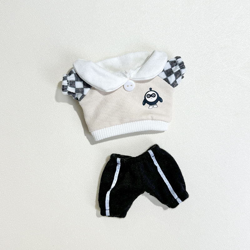 [Clothes only] First and second generation keychain Labubu clothes pendant Labubu small black egg set is cute and cute.
