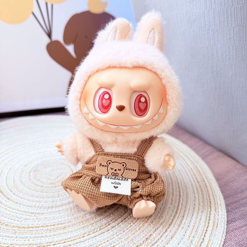 [Clothes only] First and second generation keychain Labubu clothes pendant Labubu baby clothes Migger overalls cute