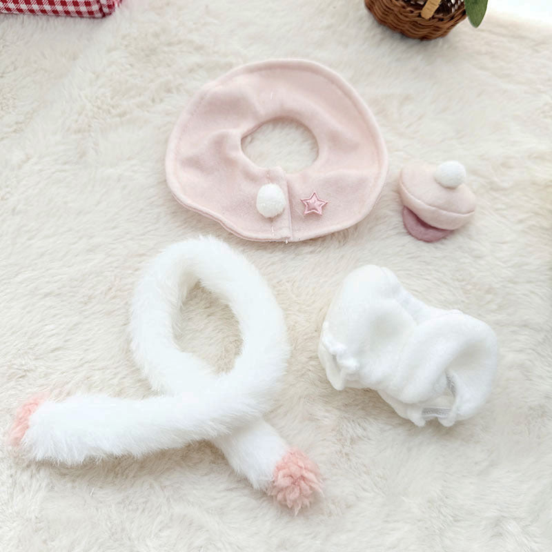 [Clothes only] First and second generation keychain Labubu clothes pendant Labubu baby clothes winter scarf hat set