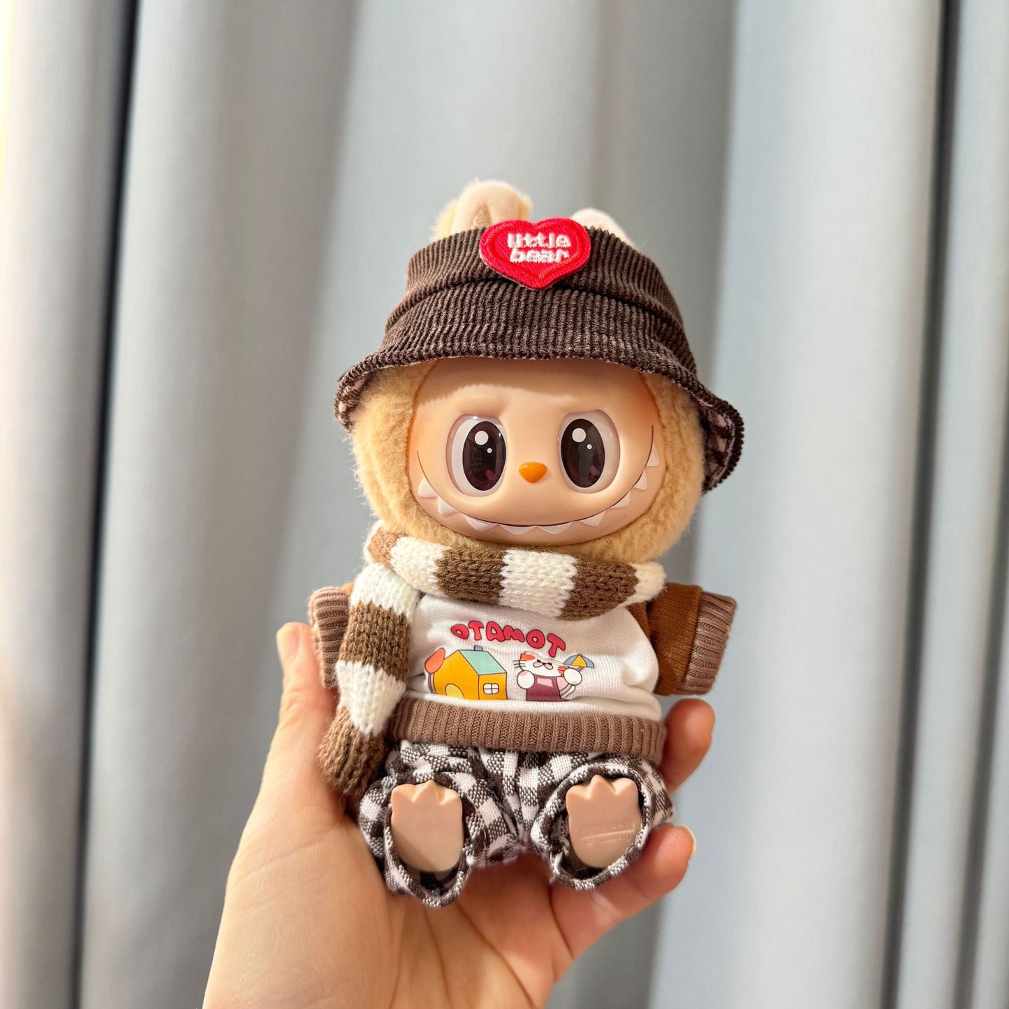 [Clothes only] First and second generation keychain Labubu clothes pendant Labubu sitting party vacation cat suit cute