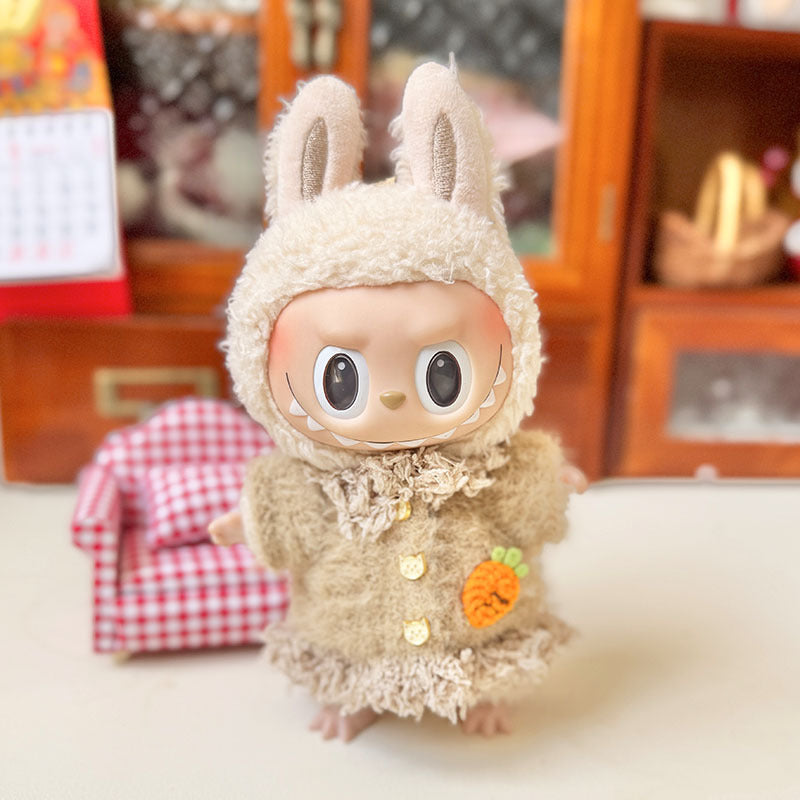 [Clothes only] First and second generation Labubu clothes pendant Labubu baby clothes rainbow girl casual suit overalls