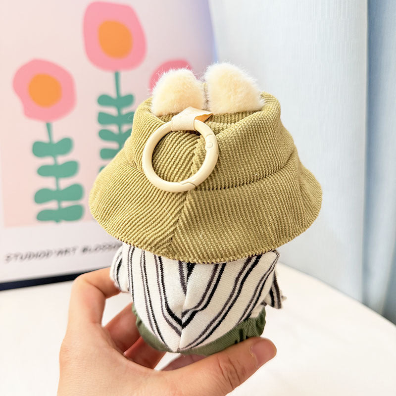 [Clothes only] First and second generation keychain Labubu clothes pendant Labubu baby clothes black and white green suit cute