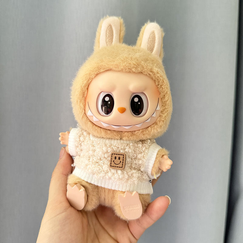 [Clothes only] 1st/2nd generation Labubu clothes pendant Labubu sitting party baby clothes circle smiley face shirt