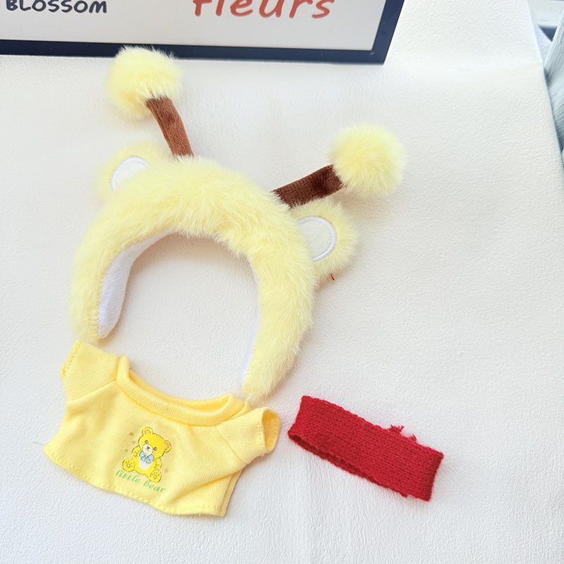 [Clothes only] First and second generation keychain Labubu clothes pendant Labubu baby clothes animal headband set cute