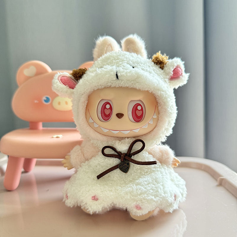 [Clothes only] 1st/2nd generation Labubu clothes pendant Labubu sitting party baby clothes little sheep skirt set
