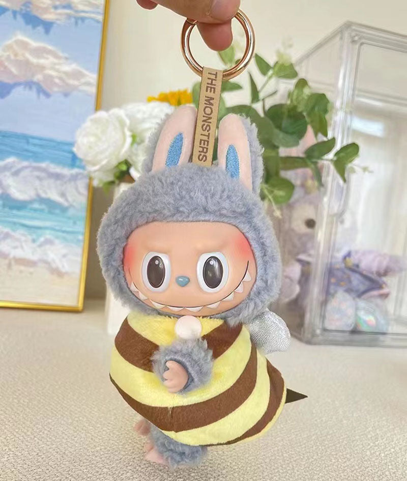 Clothes only] 15cm blind box Macaron Labubu Time to chill pendant doll clothes