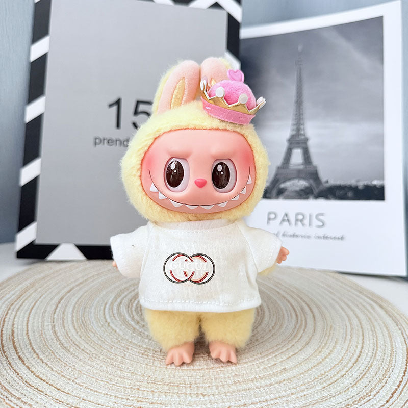 [Clothes only] First and second generation Labubu clothes pendant Labubu sitting party baby clothes trendy modern casual wear