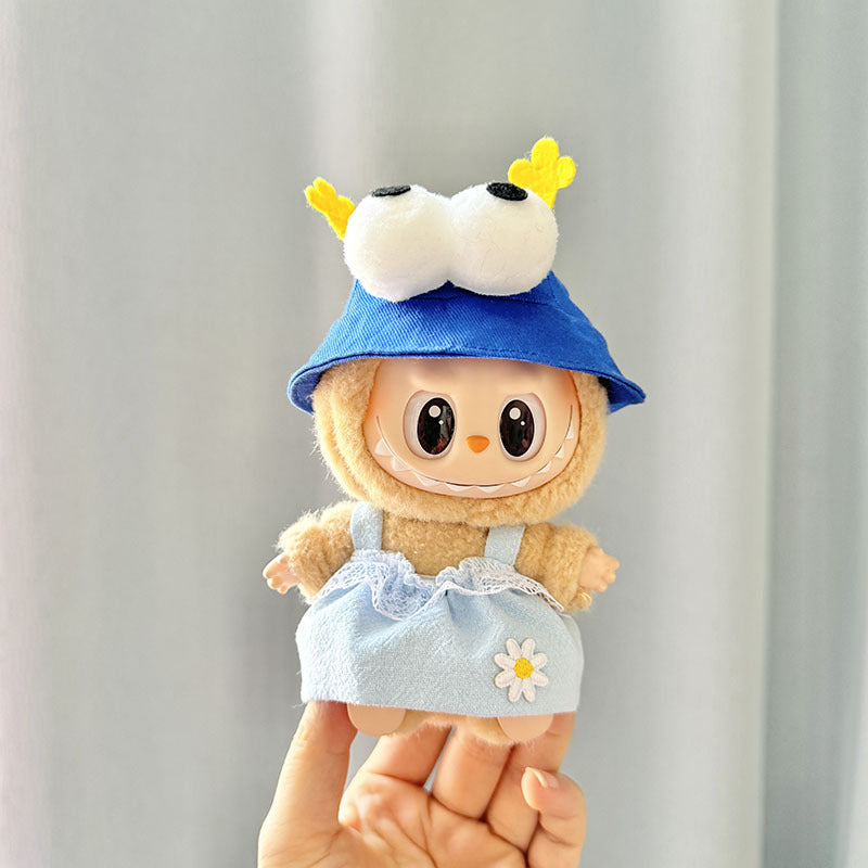 [Clothes only] First and second generation keychain Labubu clothes pendant Labubu cloth for small animal hat set cute