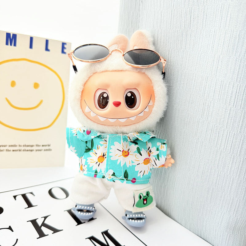 [Clothes only] 1st/2nd generation Labubu clothes pendant Labubu sitting party baby clothes beach glasses set