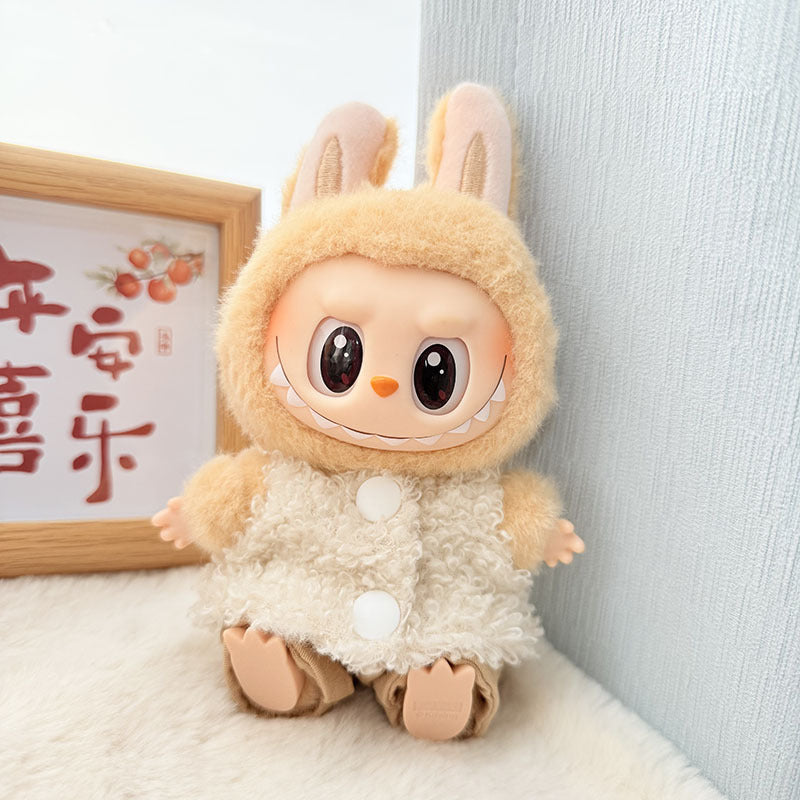 [Clothes only] First and second generation Labubu clothes pendant Labubu baby clothes, buttons, rings, vest suits, hats are cute.