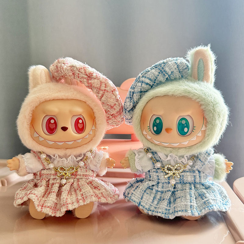 [Clothes only] First/second generation Labubu clothes pendant Labubu sitting party baby clothes skirt overalls cute