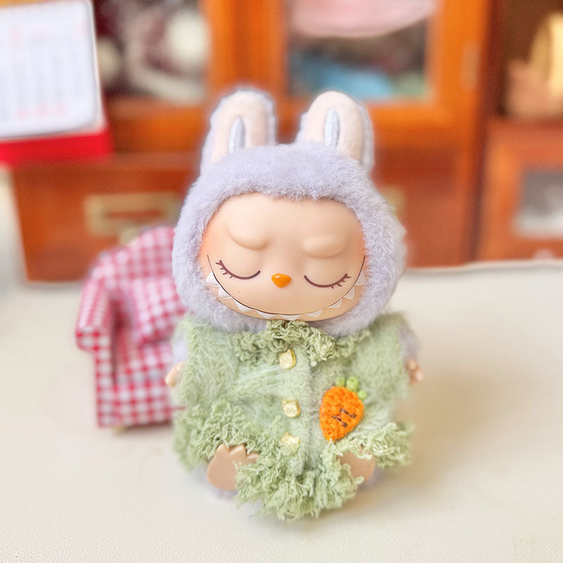 [Clothes only] First and second generation Labubu clothes pendant Labubu baby clothes rainbow girl casual suit overalls