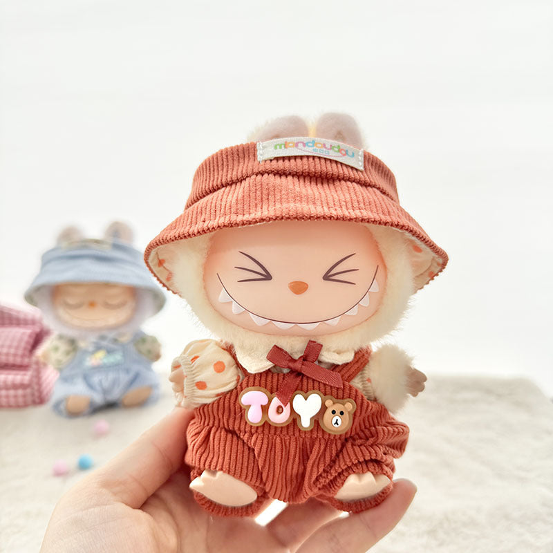 [Clothes only] First and second generation Labubu clothes pendant Labubu baby clothes rainbow girl casual suit overalls