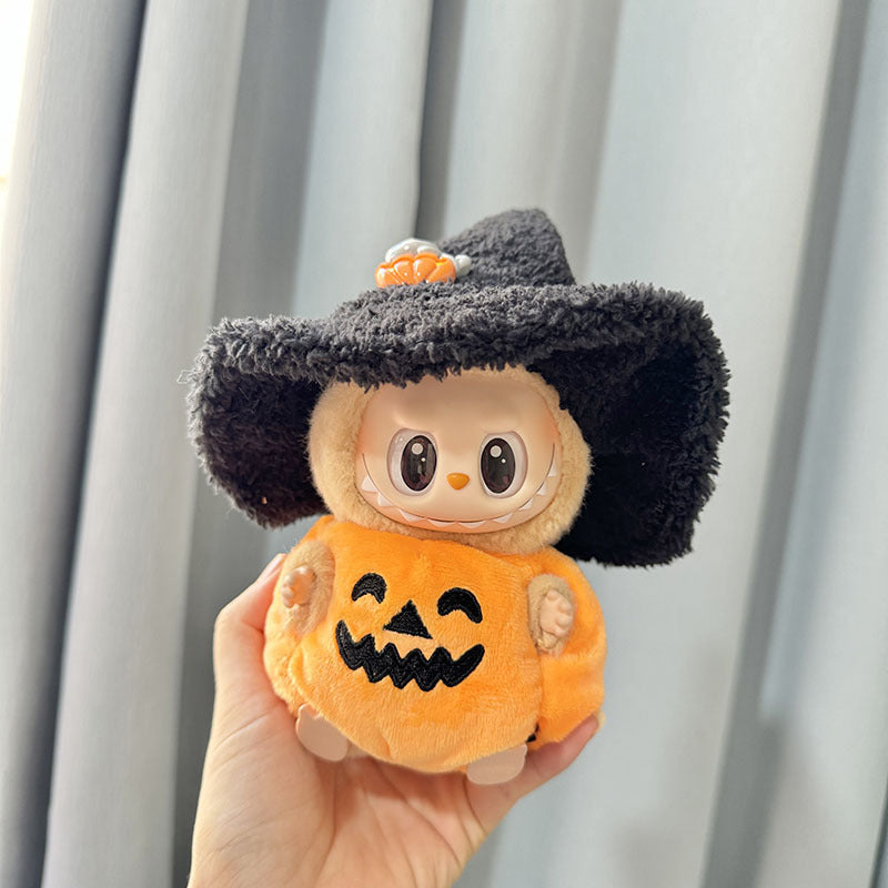 [Clothes only] First and second generation keychain Labubu clothes pendant Labubu Halloween baby clothes pumpkin set cute