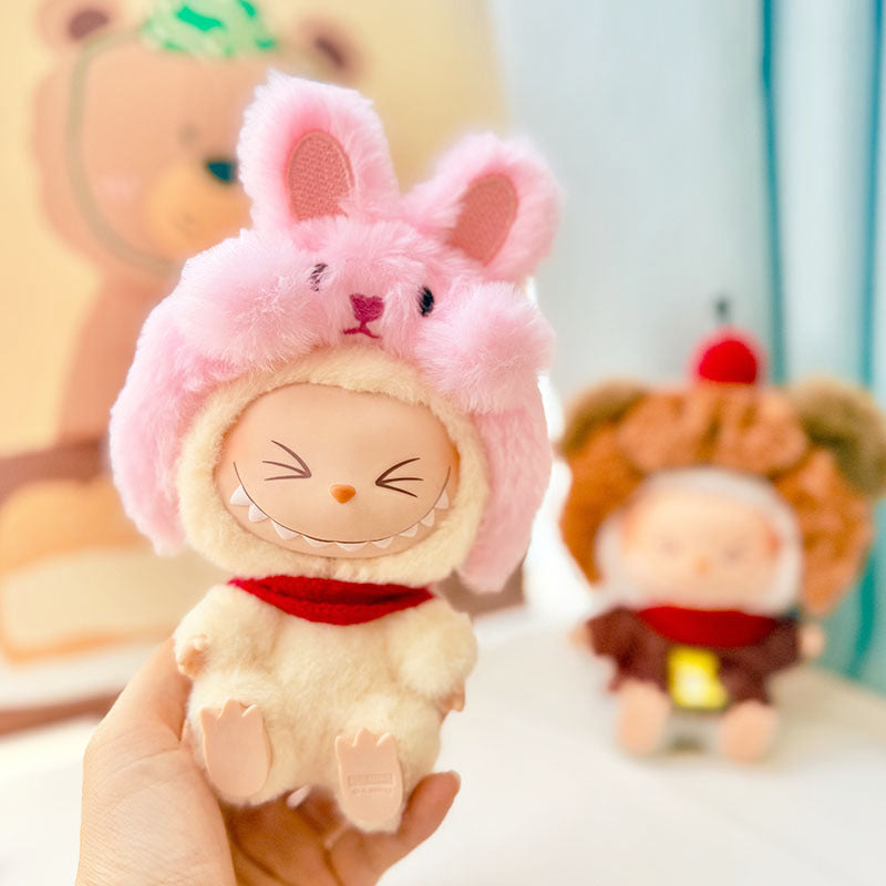 [Clothes only] First and second generation keychain Labubu clothes pendant Labubu baby clothes animal headband set cute