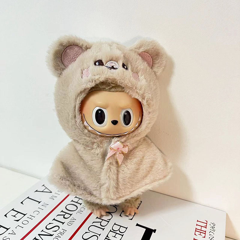 [Clothes only] 17cm Labubu pendant clothes cape cape Labubu keychain doll clothes