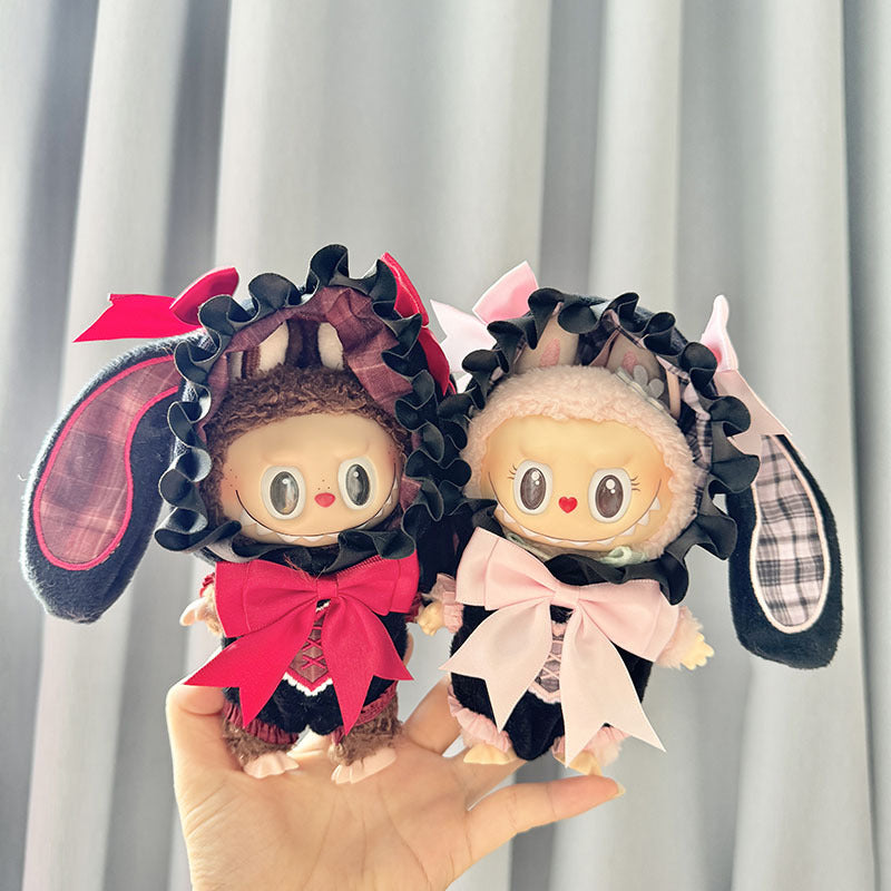 [Clothes only] First and second generation keychain Labubu clothes pendant Labubu baby clothes Rabbit Alice onesie cute